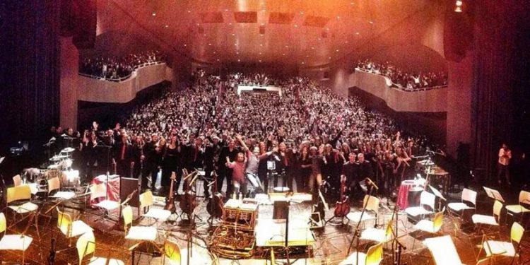 El «selfie» de Los Secretos en el Auditorio Mar de Vigo