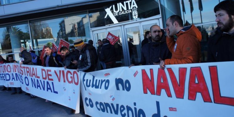 El naval vuelve a la calle para pedir la reunión de la mesa de empleo