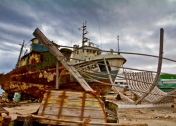 Nubes sobre el varadero de Mahdia