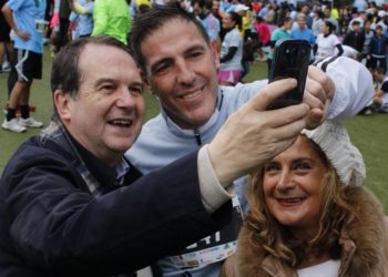 El «selfie» de Caballero, Silva y Berizzo