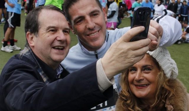 El «selfie» de Caballero, Silva y Berizzo