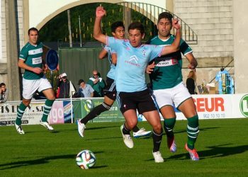 El Celta B se frena bajo el aguacero (1-0)