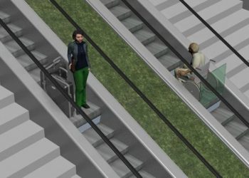 Las escaleras mecánicas «para todos» ya se construyen en la Falperra de A Coruña