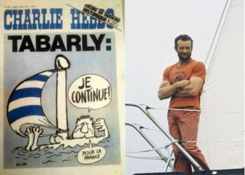 El navegante Eric Tabarly también tiene su portada en Charlie Hebdo
