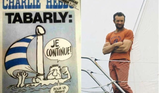 El navegante Eric Tabarly también tiene su portada en Charlie Hebdo