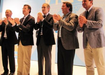 Feijóo, Louzán y Figueroa eligen en Madrid al candidato vigués