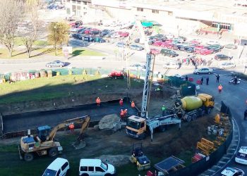 El Concello apura las obras de la base del pesquero en la rotonda