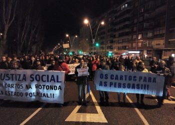 Vecinos de Coia marchan contra la instalación del «Alfageme»