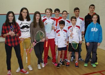 Cinco medallas para el Vigo Squash en el Gallego sub-15 y sub-11