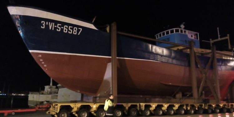 El «Alfageme» ya rueda hacia Coia