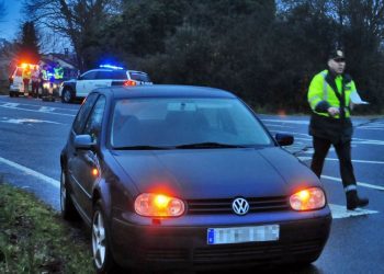 Un tercer guardia civil resulta herido en otro accidente al ser atropellado