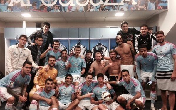 Santi Mina entra en la historia del Celta y de la Liga
