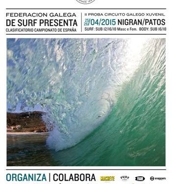El Circuito Galego de surf y bodyboard llega a Patos este fin de semana
