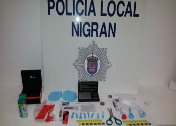 Detenido en Nigrán un joven de Gondomar por distribución y venta de cocaína