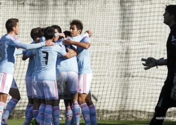 El Celta B consigue media salvación en Las Gaunas (1-2)