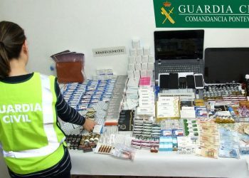 La Guardia Civil desmantela una red de distribución de anabolizantes en Vigo