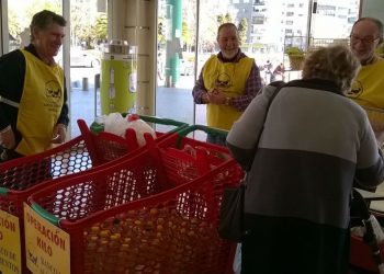 El Banco de Alimentos moviliza a 185 voluntarios en Vigo, Pontevedra y Marín