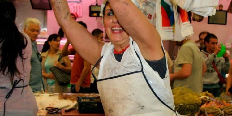 El mercado de O Calvario, una pista de baile