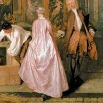 Antoine Watteau La muestra de Gersaint detalle 1720-21