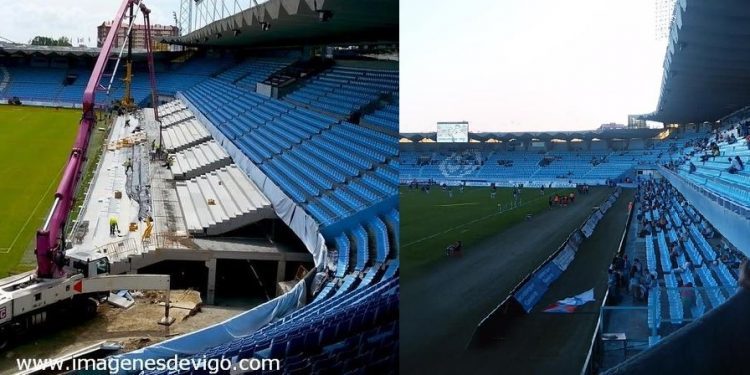 La evolución de la grada de Preferencia: un cambio total en tres meses