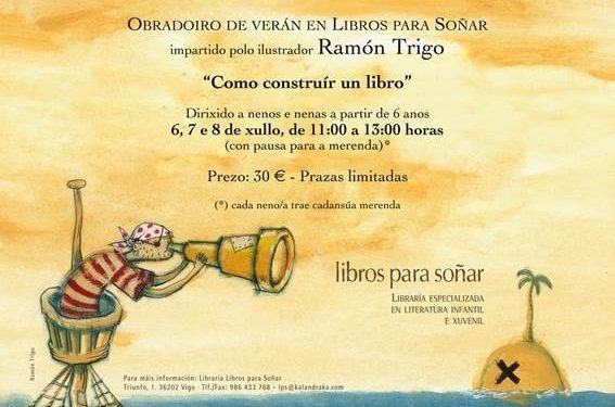 O ilustrador Ramón Trigo impartirá o obradoiro infantil «Como construir un libro»