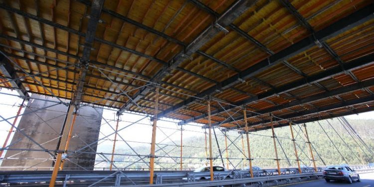 Las estructuras del Puente de Rande, listas para empezar la obra