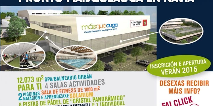 El tercer complejo deportivo Máis que Auga abrirá tras el verano con 40 empleados