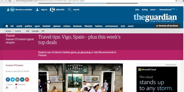 The Guardian propone «explorar una de las joyas ocultas de Galicia»: Vigo