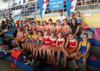 El equipo de natación sincronizada del Náutico, subcampeón gallego