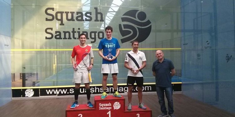 Miguel Mercé, del Vigo Squash, subcampeón del Open Xunta