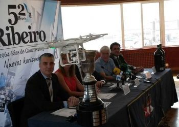 La regata con más solera de la vela gallega, a vista de dron