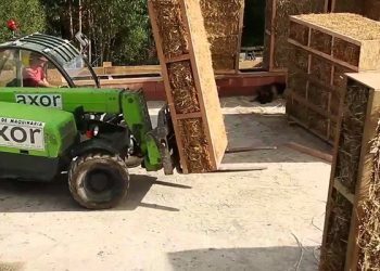 Construyen la primera vivienda de paja, que logra un gran ahorro energético