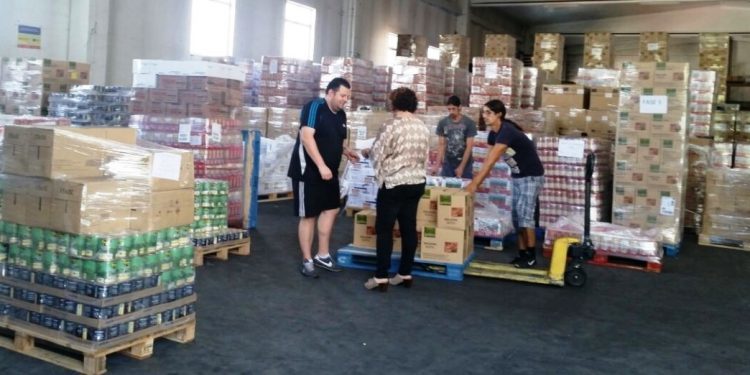 El Banco de Alimentos recibe 325 toneladas de alimentos de Europa