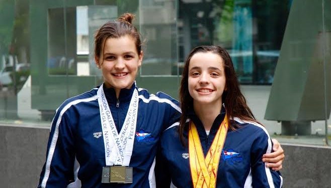 Tres medallas para la nadadora del Náutico Patricia Barbier en el Nacional alevín