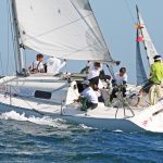 El Erizana con alumnos de la Escuela de Vela del Monte Real - Foto Rosana Calvo