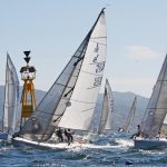 Parte de la flota tomando Carallones - Foto Rosana Calvo