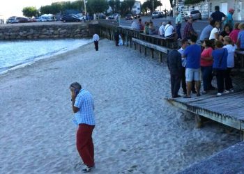 Fallece un hombre en la playa moañesa de A Mosqueira