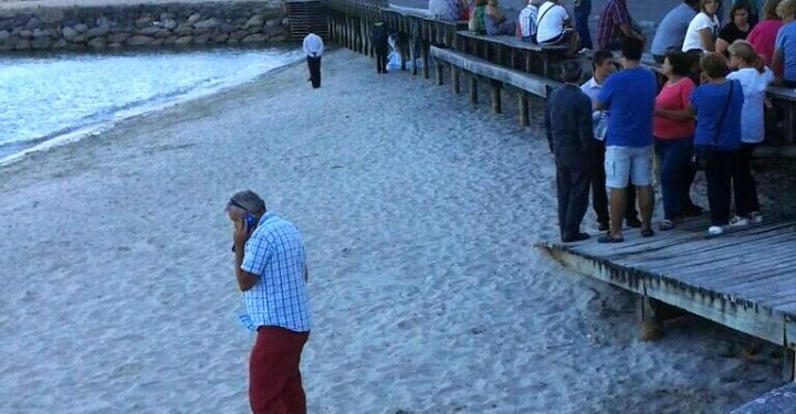Fallece un hombre en la playa moañesa de A Mosqueira
