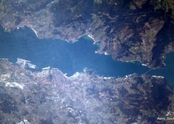 La Estación Espacial Internacional, sobre Vigo