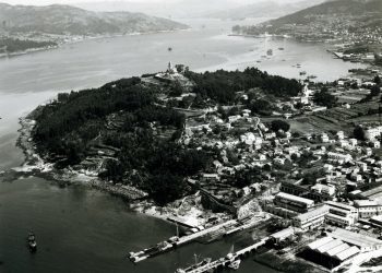 Vista aérea de La Guía y F. vulcano
