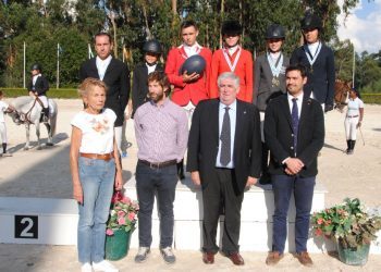 Julio Mario González, campeón gallego de saltos en El Alazán