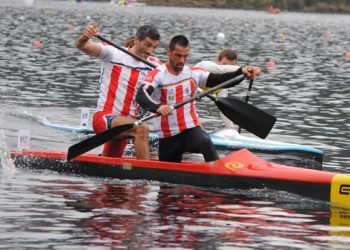 Los palistas del Kayak Tudense Óscar Graña y Ramón Ferro, subcampeones del mundo