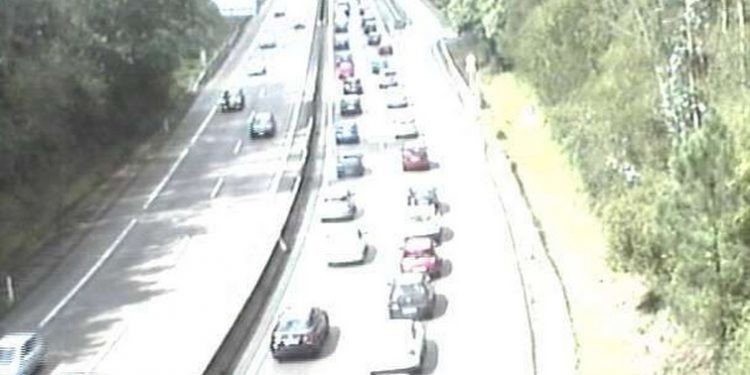 Accidente en Tameiga con retenciones