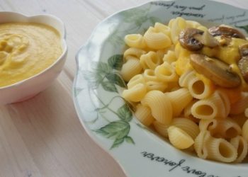 Pasta con salsa de calabaza