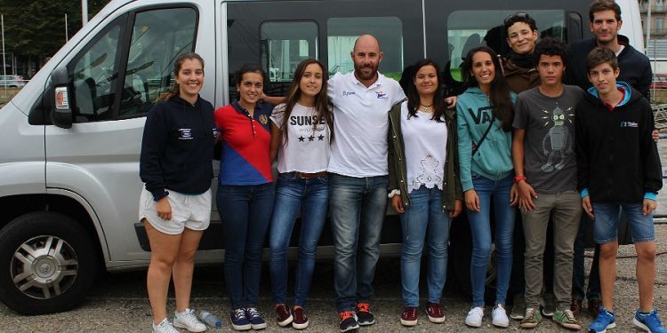 La flota de Vaurien del Náutico de Vigo, a por el Campeonato Ibérico en aguas de Viana