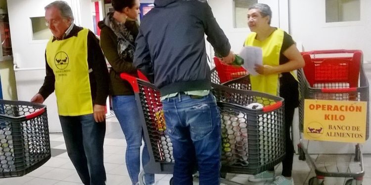 El Banco de Alimentos recibe 5.000 kilos de comida