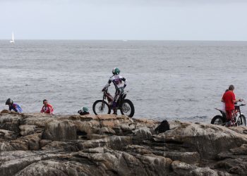 Todo listo para que las motos de trial tomen Baiona