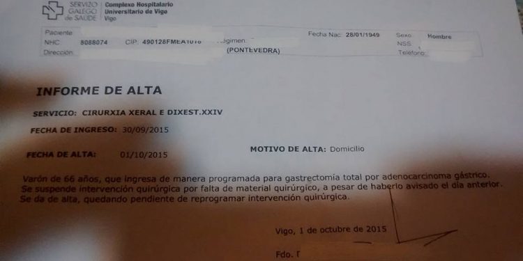Operaciones canceladas en el Cunqueiro tras privatizar el circuito de esterilización