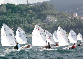 El luso Manuel Ramos lidera el Meeting Internacional Cidade de Vigo de Optimist