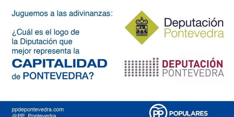 El PP de Pontevedra considera el logo de la Diputación una «agresión» de Vigo a la «capitalidad»